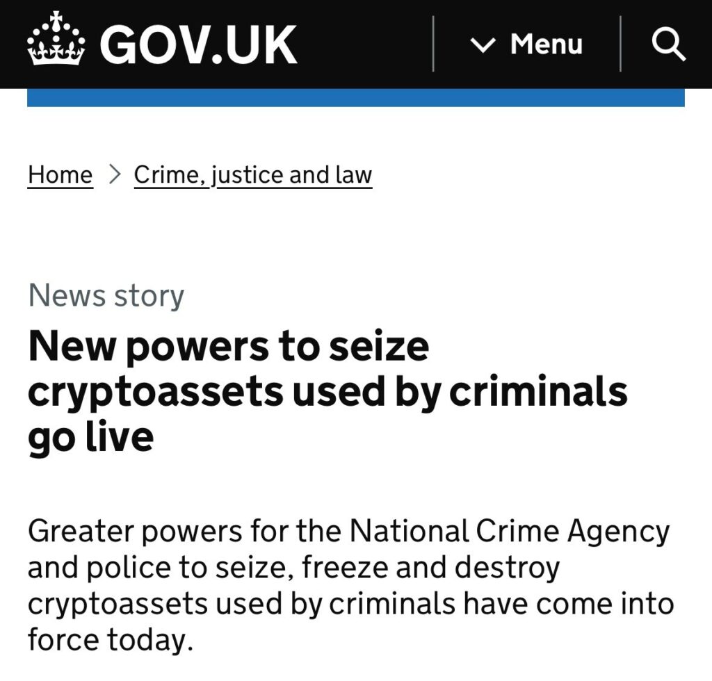 Az Egyesült Királyság szigorítja a kriptovaluta-bűnözés ellenőrzését
