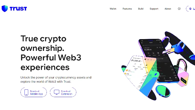 Trust névtelen kriptotárca KYC nélkül.
