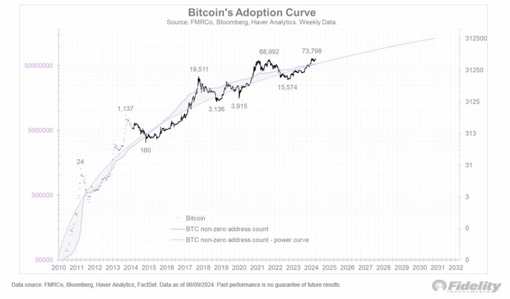 A Bitcoin elfogadási görbéje
