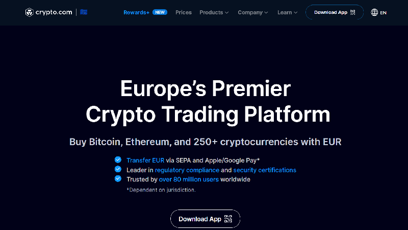 Crypto.com kriptotárca.
