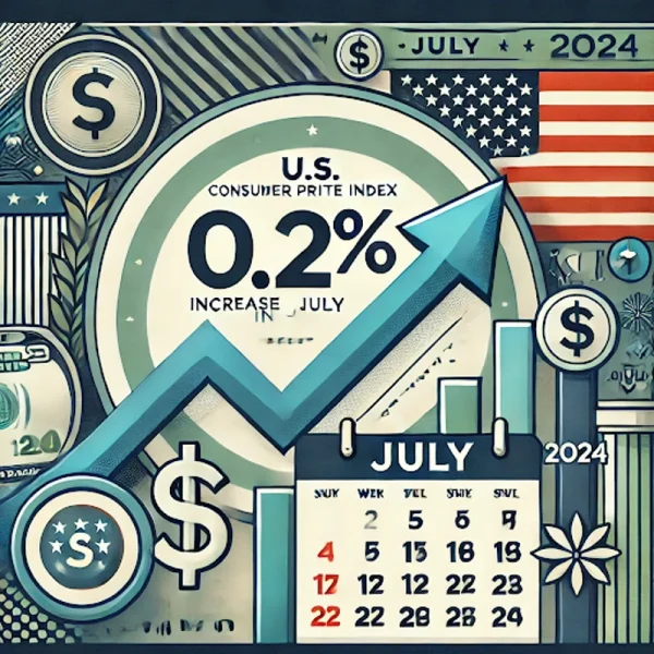 Az amerikai fogyasztói árindex a várakozásoknak megfelelően 0,2%-kal emelkedett júliusban.