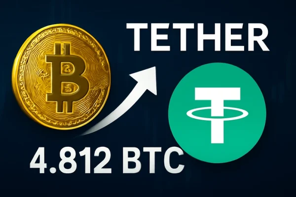 A Tether 4812 BTC új vásárlásával bővíti bitcoin-állományát