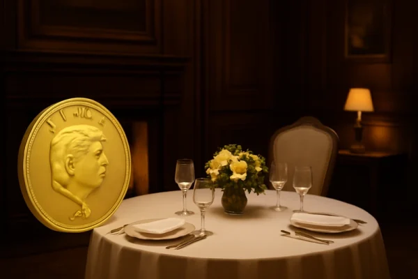 Trump magánvacsorát rendezett a vezető $TRUMP memecoin befektetőknek