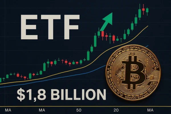 Az amerikai spot bitcoin ETF-ek erős teljesítményt nyújtanak, 1,8 milliárd dolláros tőkeáramlással